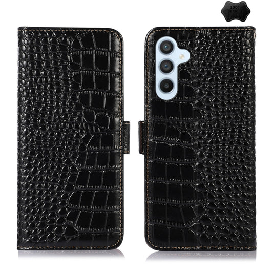 Crocodile Top Layer Cowhide Leather Phone Case, For Samsung Galaxy A55 5G, For Samsung Galaxy Xcover 7, For Samsung Galaxy M54 5G, For Samsung Galaxy A35 5G, For Samsung Galaxy M34 5G, For Samsung Galaxy S24 Ultra, For Samsung Galaxy S24+              ...