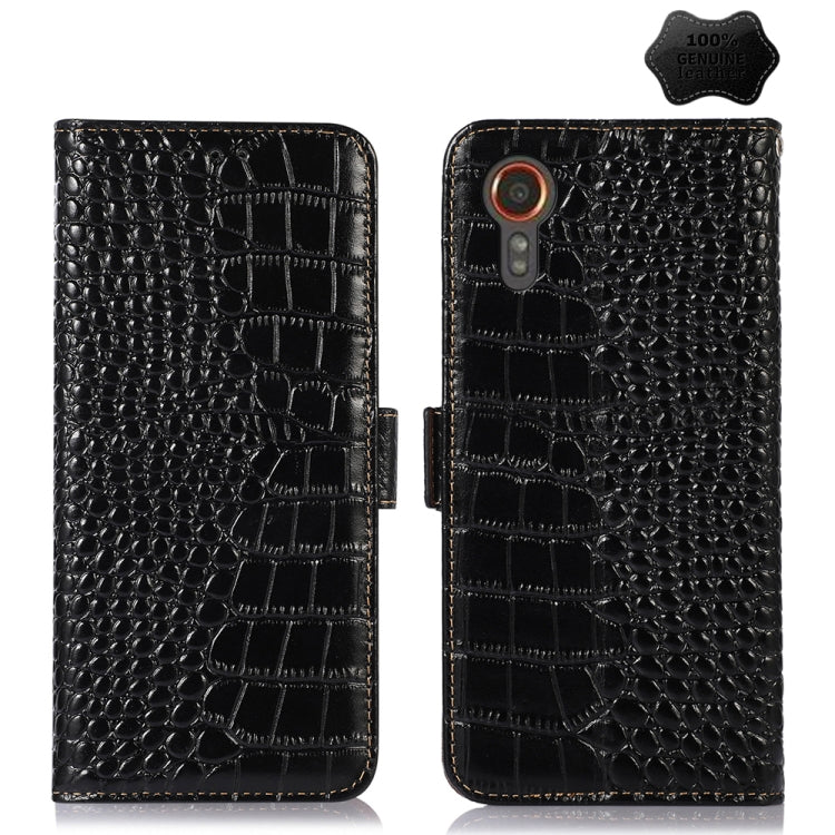 Crocodile Top Layer Cowhide Leather Phone Case, For Samsung Galaxy A55 5G, For Samsung Galaxy Xcover 7, For Samsung Galaxy M54 5G, For Samsung Galaxy A35 5G, For Samsung Galaxy M34 5G, For Samsung Galaxy S24 Ultra, For Samsung Galaxy S24+              ...
