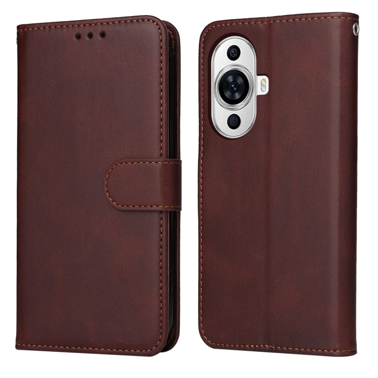 Classic Calf Texture Flip Leather Phone Case, For Huawei Mate 60 Pro, For Huawei Enjoy 60X, For Huawei nova 11 Pro, For Huawei nova 11