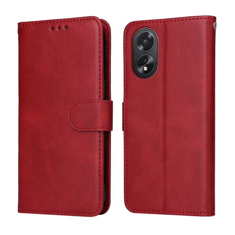 Classic Calf Texture Flip Leather Phone Case, For OPPO Reno12 5G Global, For OPPO K12x, For OPPO A60 4G Global, For OPPO K12, For OPPO A3 Pro 5G, For OPPO Reno11 F Global / F25 Pro Global, For OPPO Reno11 5G Global, For OPPO A59 5G / A2m               ...
