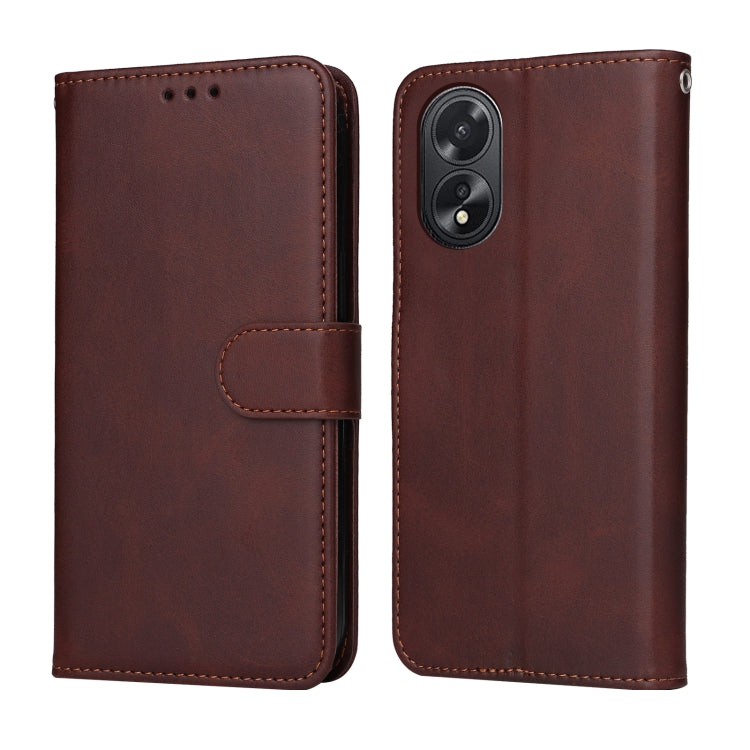 Classic Calf Texture Flip Leather Phone Case, For OPPO Reno12 5G Global, For OPPO K12x, For OPPO A60 4G Global, For OPPO K12, For OPPO A3 Pro 5G, For OPPO Reno11 F Global / F25 Pro Global, For OPPO Reno11 5G Global, For OPPO A59 5G / A2m               ...