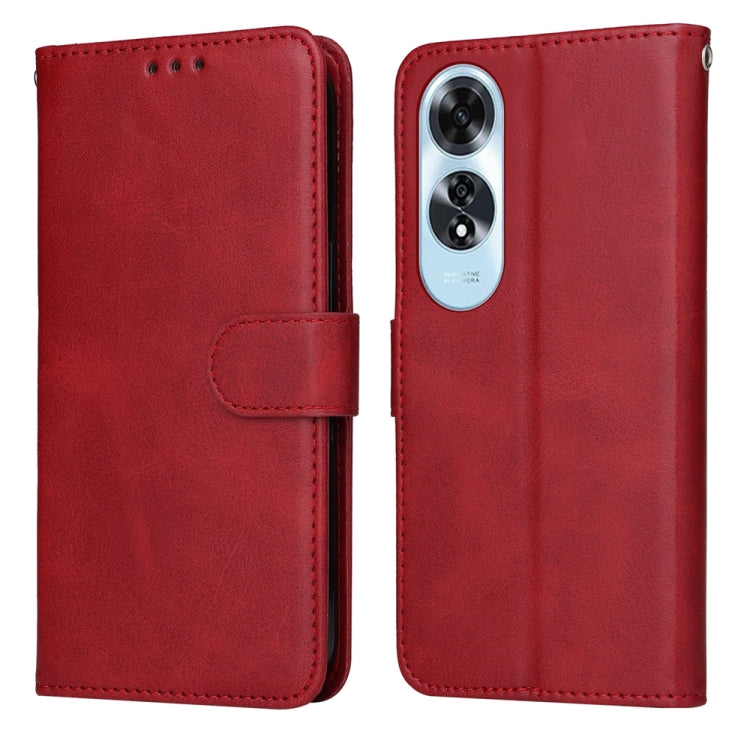 Classic Calf Texture Flip Leather Phone Case, For OPPO Reno12 5G Global, For OPPO K12x, For OPPO A60 4G Global, For OPPO K12, For OPPO A3 Pro 5G, For OPPO Reno11 F Global / F25 Pro Global, For OPPO Reno11 5G Global, For OPPO A59 5G / A2m               ...