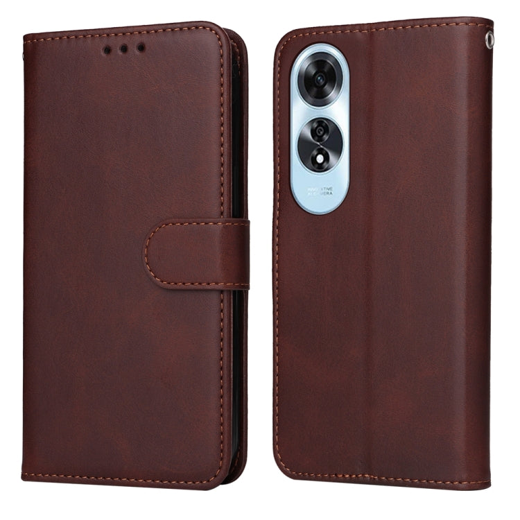Classic Calf Texture Flip Leather Phone Case, For OPPO Reno12 5G Global, For OPPO K12x, For OPPO A60 4G Global, For OPPO K12, For OPPO A3 Pro 5G, For OPPO Reno11 F Global / F25 Pro Global, For OPPO Reno11 5G Global, For OPPO A59 5G / A2m               ...