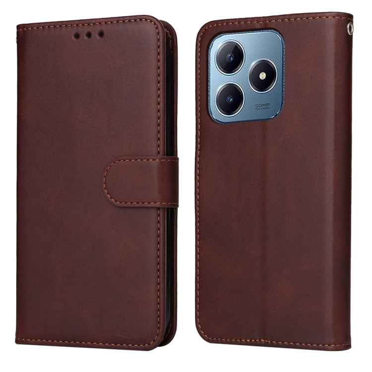 Classic Calf Texture Flip Leather Phone Case, For Realme 14 Pro+ Global, For Realme 14 Pro Global, For Realme GT 7 Pro, For Realme 13+, For Realme 13 Pro / 13 Pro+ / P1 Pro Global, For Realme GT 6 / GT Neo6 SE, For Realme C63 / C61  / Note 60          ...
