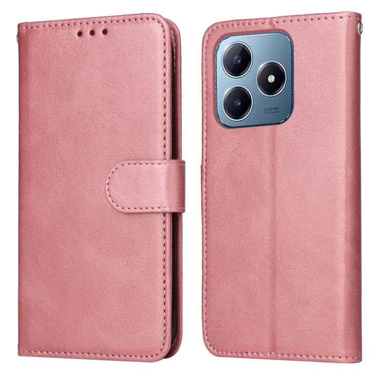 Classic Calf Texture Flip Leather Phone Case, For Realme 14 Pro+ Global, For Realme 14 Pro Global, For Realme GT 7 Pro, For Realme 13+, For Realme 13 Pro / 13 Pro+ / P1 Pro Global, For Realme GT 6 / GT Neo6 SE, For Realme C63 / C61  / Note 60          ...