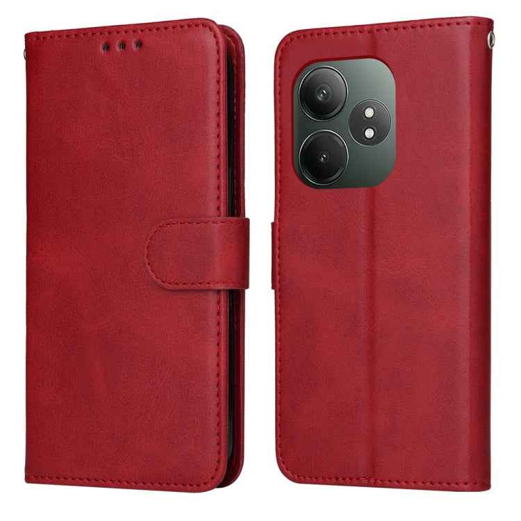Classic Calf Texture Flip Leather Phone Case, For Realme 14 Pro+ Global, For Realme 14 Pro Global, For Realme GT 7 Pro, For Realme 13+, For Realme 13 Pro / 13 Pro+ / P1 Pro Global, For Realme GT 6 / GT Neo6 SE, For Realme C63 / C61  / Note 60          ...