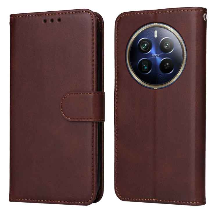 Classic Calf Texture Flip Leather Phone Case, For Realme 14 Pro+ Global, For Realme 14 Pro Global, For Realme GT 7 Pro, For Realme 13+, For Realme 13 Pro / 13 Pro+ / P1 Pro Global, For Realme GT 6 / GT Neo6 SE, For Realme C63 / C61  / Note 60          ...