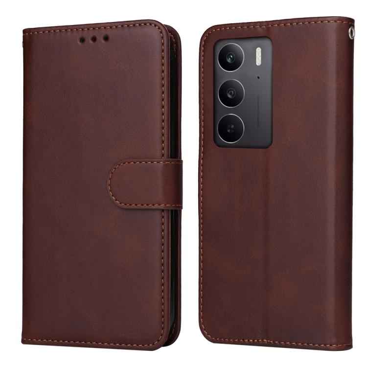 Classic Calf Texture Flip Leather Phone Case, For Realme 16 Pro+ 5G, For Realme 16 Pro 5G, For Realme 15x 5G India / Realme C85 5G, For Realme C85 Pro 4G, For Realme 15T 5G, For Realme Narzo 80 Lite 4G / C71 India, For Realme 15 5G / Realme 15 Pro 5G  ...
