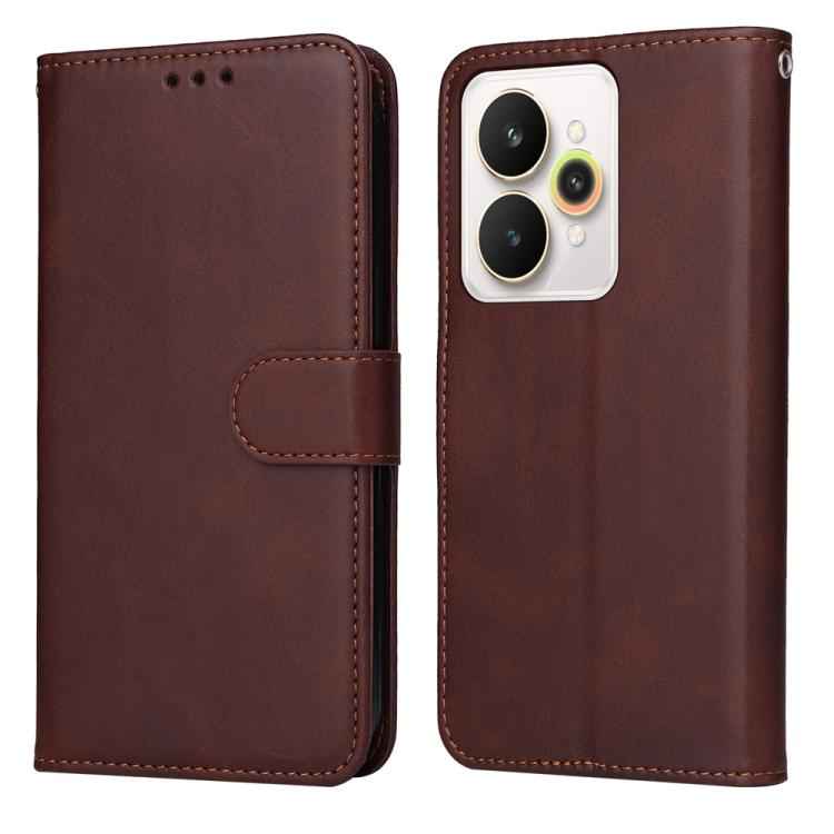 Classic Calf Texture Flip Leather Phone Case, For Realme 16 Pro+ 5G, For Realme 16 Pro 5G, For Realme 15x 5G India / Realme C85 5G, For Realme C85 Pro 4G, For Realme 15T 5G, For Realme Narzo 80 Lite 4G / C71 India, For Realme 15 5G / Realme 15 Pro 5G  ...