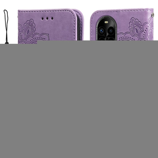Seven-petal Flowers Embossing Leather Phone Case, For Huawei nova 13 Pro, For Huawei nova 13 / nova 12, For Huawei Enjoy 70 Pro, For Huawei Enjoy 70, For Huawei nova 11 SE, For Huawei nova 12 Pro, For Huawei Mate 60, For Huawei Mate 60 Pro             ...