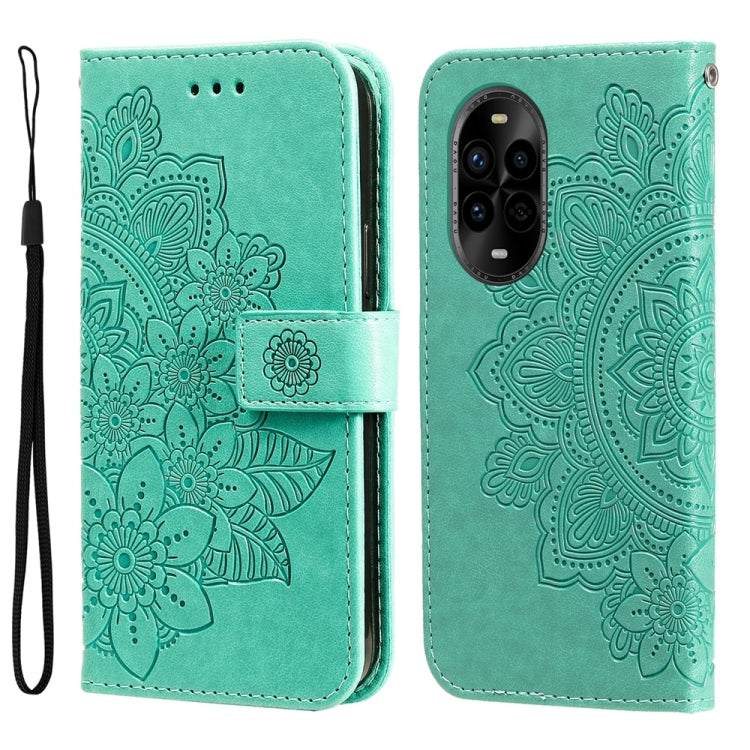 Seven-petal Flowers Embossing Leather Phone Case, For Huawei Enjoy 80, For Huawei nova 13 Pro, For Huawei nova 13 / nova 12, For Huawei Enjoy 70 Pro, For Huawei Enjoy 70, For Huawei nova 11 SE, For Huawei nova 12 Pro, For Huawei Mate 60                ...