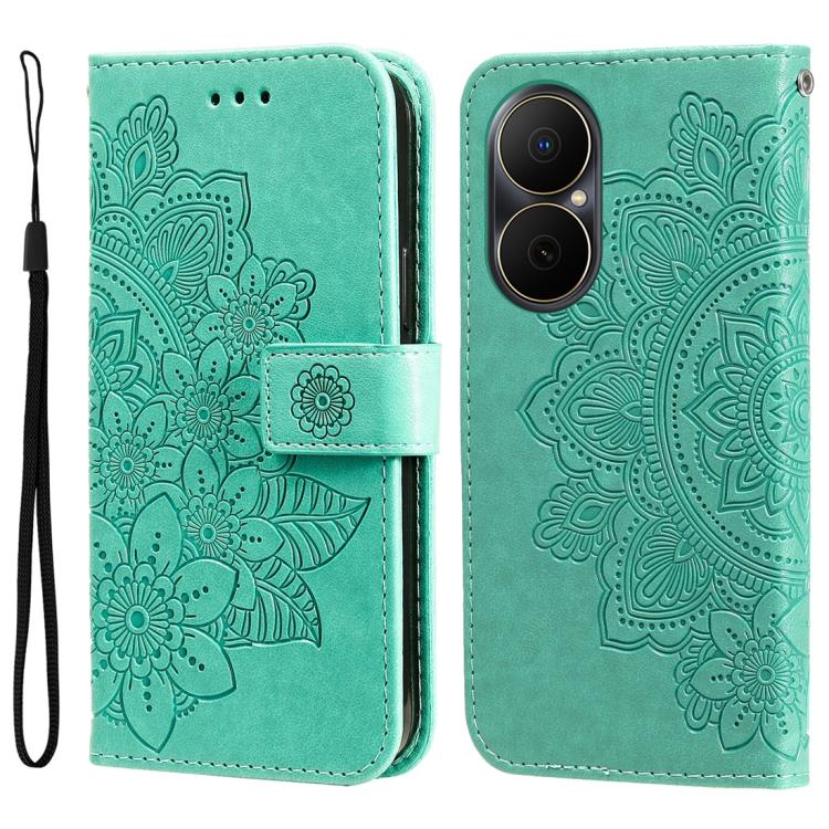 Seven-petal Flowers Embossing Leather Phone Case, For Huawei Enjoy 90 Pro Max 5G, For Huawei Enjoy 90 / Enjoy 90 Plus 5G, For Huawei Enjoy 80 Plus, For Huawei nova 15 Pro / nova 15 Ultra, For Huawei Mate 70 Air 5G, For Huawei nova 14 Lite              ...