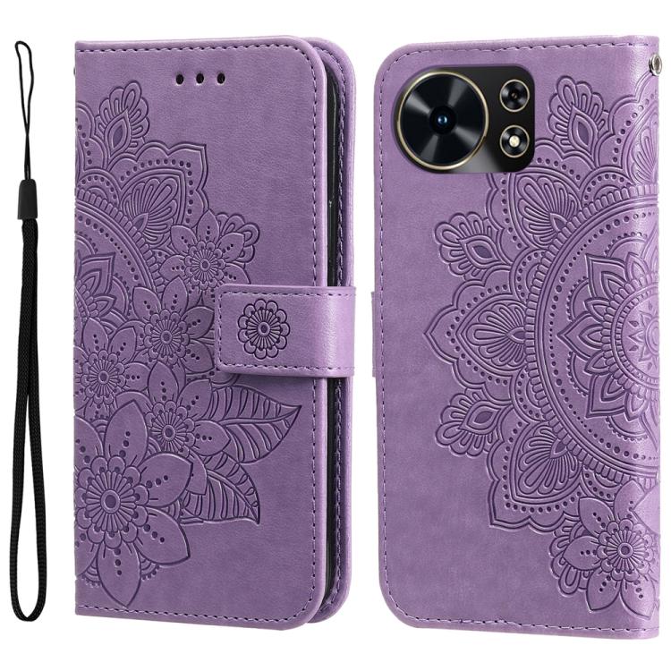 Seven-petal Flowers Embossing Leather Phone Case, For Huawei Enjoy 90 Pro Max 5G, For Huawei Enjoy 90 / Enjoy 90 Plus 5G, For Huawei Enjoy 80 Plus, For Huawei nova 15 Pro / nova 15 Ultra, For Huawei Mate 70 Air 5G, For Huawei nova 14 Lite              ...