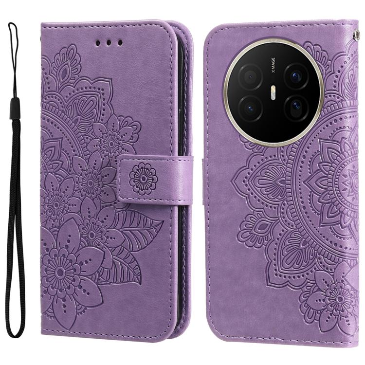 Seven-petal Flowers Embossing Leather Phone Case, For Huawei Enjoy 90 Pro Max 5G, For Huawei Enjoy 90 / Enjoy 90 Plus 5G, For Huawei Enjoy 80 Plus, For Huawei nova 15 Pro / nova 15 Ultra, For Huawei Mate 70 Air 5G, For Huawei nova 14 Lite              ...