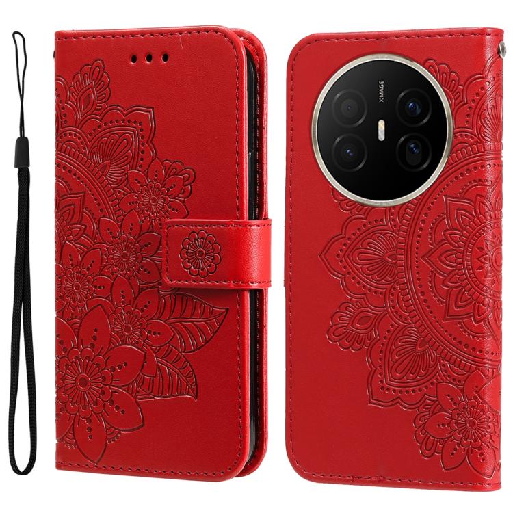 Seven-petal Flowers Embossing Leather Phone Case, For Huawei Enjoy 90 Pro Max 5G, For Huawei Enjoy 90 / Enjoy 90 Plus 5G, For Huawei Enjoy 80 Plus, For Huawei nova 15 Pro / nova 15 Ultra, For Huawei Mate 70 Air 5G, For Huawei nova 14 Lite              ...