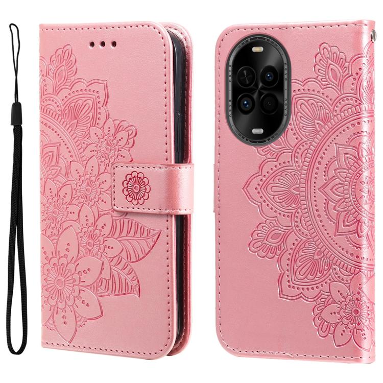 Seven-petal Flowers Embossing Leather Phone Case, For Huawei Enjoy 90 Pro Max 5G, For Huawei Enjoy 90 / Enjoy 90 Plus 5G, For Huawei Enjoy 80 Plus, For Huawei nova 15 Pro / nova 15 Ultra, For Huawei Mate 70 Air 5G, For Huawei nova 14 Lite              ...