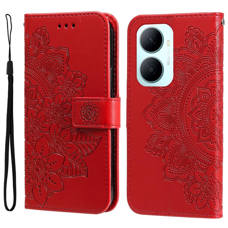 Seven-petal Flowers Embossing Leather Phone Case, For Huawei nova 16, For Huawei Enjoy 90 Pro Max 5G, For Huawei Enjoy 90 / Enjoy 90 Plus 5G, For Huawei Enjoy 80 Plus, For Huawei nova 15 Pro / nova 15 Ultra, For Huawei Mate 70 Air 5G                   ...