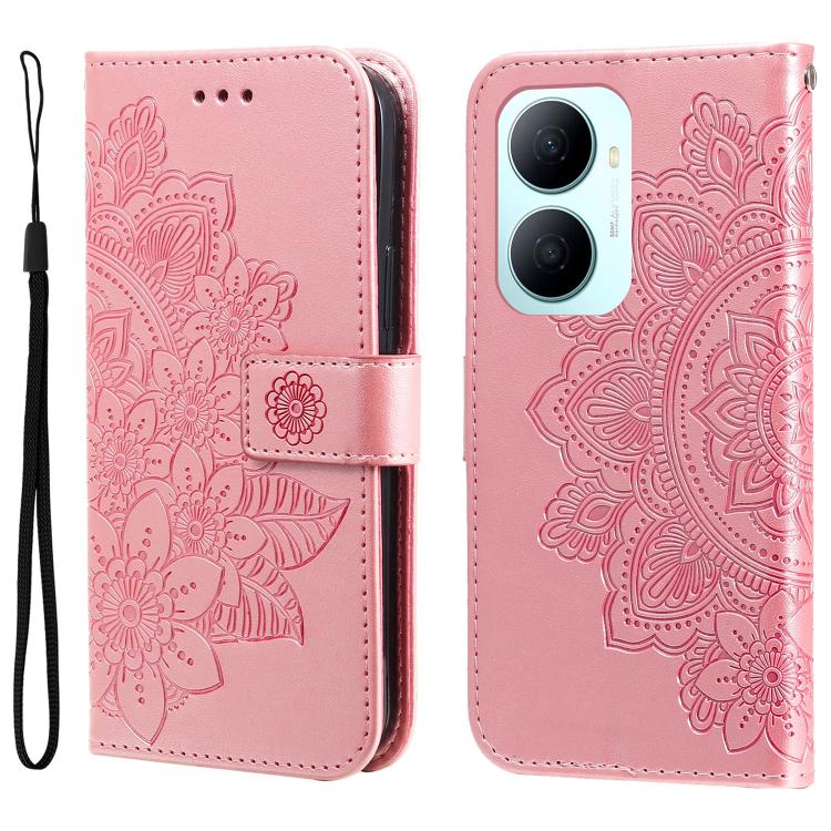 Seven-petal Flowers Embossing Leather Phone Case, For Huawei nova 16, For Huawei Enjoy 90 Pro Max 5G, For Huawei Enjoy 90 / Enjoy 90 Plus 5G, For Huawei Enjoy 80 Plus, For Huawei nova 15 Pro / nova 15 Ultra, For Huawei Mate 70 Air 5G                   ...
