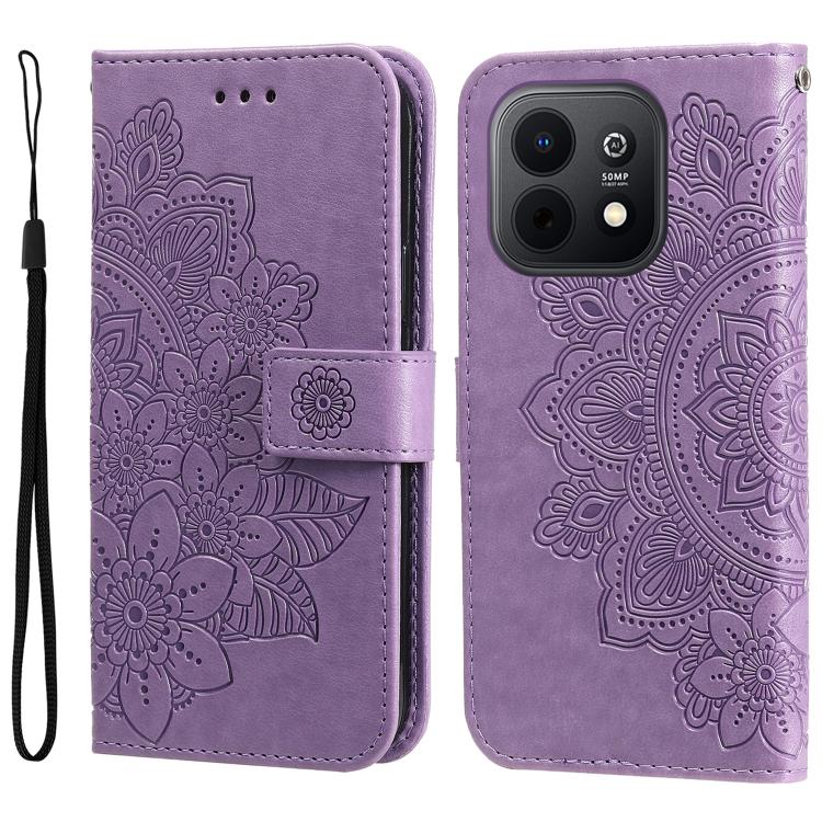 Seven-petal Flowers Embossing Leather Phone Case, For Huawei nova 16, For Huawei Enjoy 90 Pro Max 5G, For Huawei Enjoy 90 / Enjoy 90 Plus 5G, For Huawei Enjoy 80 Plus, For Huawei nova 15 Pro / nova 15 Ultra, For Huawei Mate 70 Air 5G                   ...