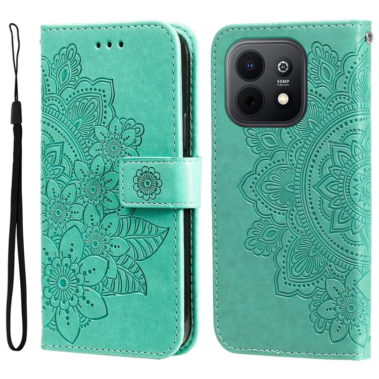 Seven-petal Flowers Embossing Leather Phone Case, For Huawei nova 16, For Huawei Enjoy 90 Pro Max 5G, For Huawei Enjoy 90 / Enjoy 90 Plus 5G, For Huawei Enjoy 80 Plus, For Huawei nova 15 Pro / nova 15 Ultra, For Huawei Mate 70 Air 5G                   ...
