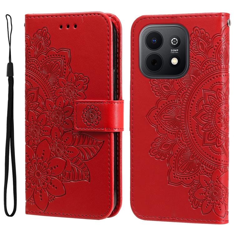 Seven-petal Flowers Embossing Leather Phone Case, For Huawei nova 16, For Huawei Enjoy 90 Pro Max 5G, For Huawei Enjoy 90 / Enjoy 90 Plus 5G, For Huawei Enjoy 80 Plus, For Huawei nova 15 Pro / nova 15 Ultra, For Huawei Mate 70 Air 5G                   ...