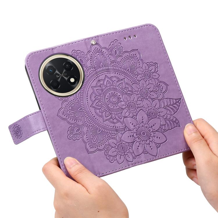 Seven-petal Flowers Embossing Leather Phone Case, For Huawei Enjoy 90 Pro Max 5G, For Huawei Enjoy 90 / Enjoy 90 Plus 5G, For Huawei Enjoy 80 Plus, For Huawei nova 15 Pro / nova 15 Ultra, For Huawei Mate 70 Air 5G, For Huawei nova 14 Lite              ...