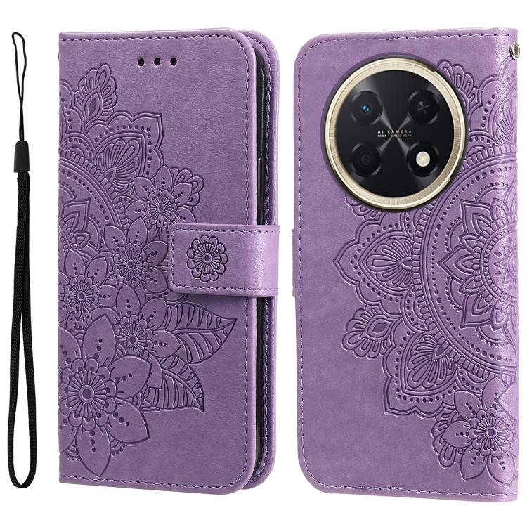 Seven-petal Flowers Embossing Leather Phone Case, For Huawei nova 16, For Huawei Enjoy 90 Pro Max 5G, For Huawei Enjoy 90 / Enjoy 90 Plus 5G, For Huawei Enjoy 80 Plus, For Huawei nova 15 Pro / nova 15 Ultra, For Huawei Mate 70 Air 5G                   ...