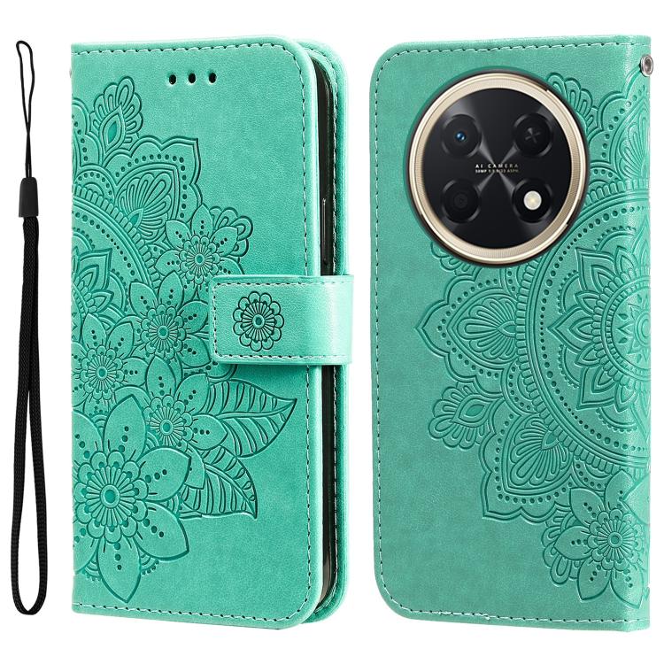 Seven-petal Flowers Embossing Leather Phone Case, For Huawei nova 16, For Huawei Enjoy 90 Pro Max 5G, For Huawei Enjoy 90 / Enjoy 90 Plus 5G, For Huawei Enjoy 80 Plus, For Huawei nova 15 Pro / nova 15 Ultra, For Huawei Mate 70 Air 5G                   ...