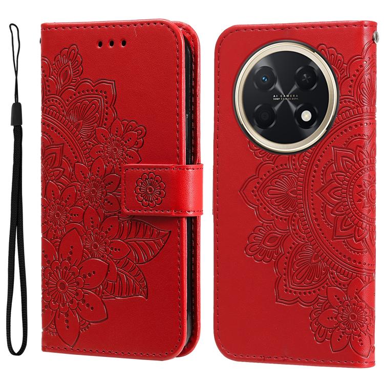 Seven-petal Flowers Embossing Leather Phone Case, For Huawei nova 16, For Huawei Enjoy 90 Pro Max 5G, For Huawei Enjoy 90 / Enjoy 90 Plus 5G, For Huawei Enjoy 80 Plus, For Huawei nova 15 Pro / nova 15 Ultra, For Huawei Mate 70 Air 5G                   ...