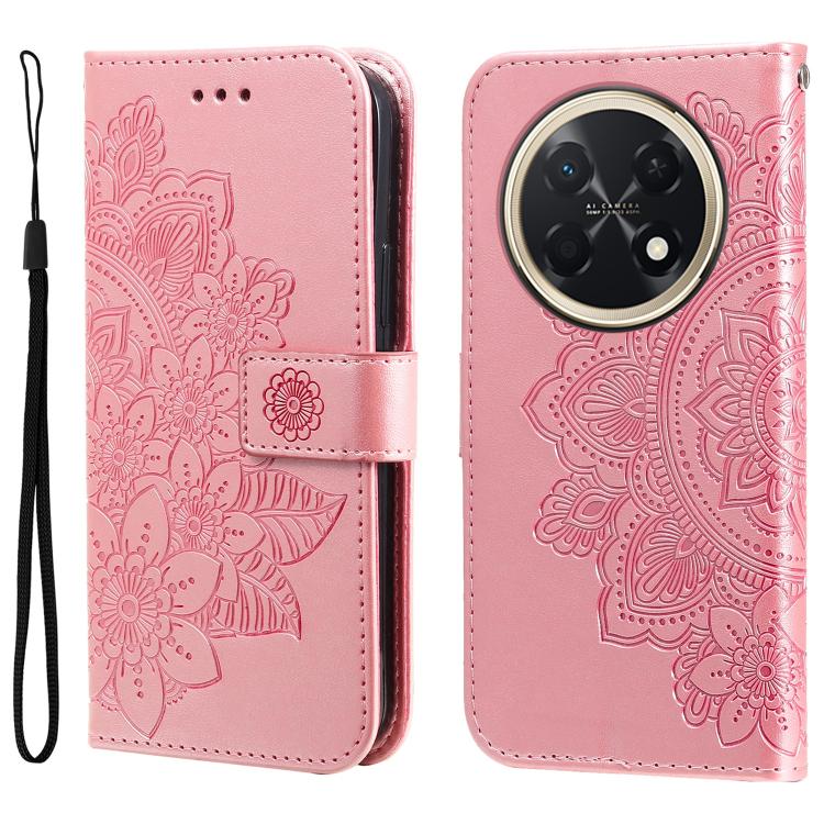 Seven-petal Flowers Embossing Leather Phone Case, For Huawei nova 16, For Huawei Enjoy 90 Pro Max 5G, For Huawei Enjoy 90 / Enjoy 90 Plus 5G, For Huawei Enjoy 80 Plus, For Huawei nova 15 Pro / nova 15 Ultra, For Huawei Mate 70 Air 5G                   ...