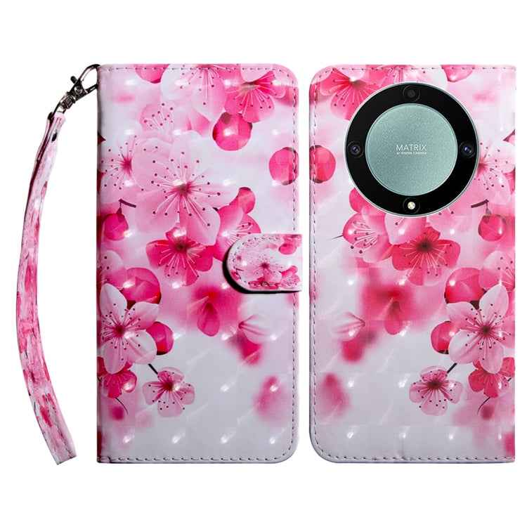 3D Painted Pattern Leather Phone Case, For Honor Magic5 Lite