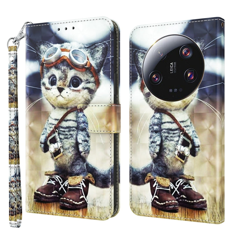 3D Painted Pattern Leather Phone Case, For Xiaomi Redmi Note 13 Pro+, For Xiaomi Redmi Note 13 Pro 5G, For Xiaomi 13T Pro, For Xiaomi 13 Ultra