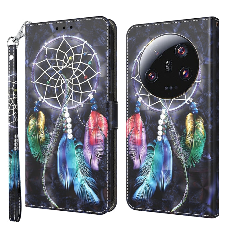 3D Painted Pattern Leather Phone Case, For Xiaomi Redmi Note 13 Pro+, For Xiaomi Redmi Note 13 Pro 5G, For Xiaomi 13T Pro, For Xiaomi 13 Ultra