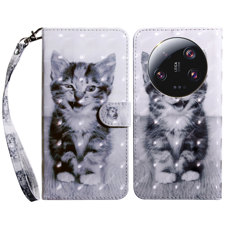 3D Painted Pattern Leather Phone Case, For Xiaomi Redmi Note 13 Pro+, For Xiaomi Redmi Note 13 Pro 5G, For Xiaomi 13T Pro, For Xiaomi 13 Ultra