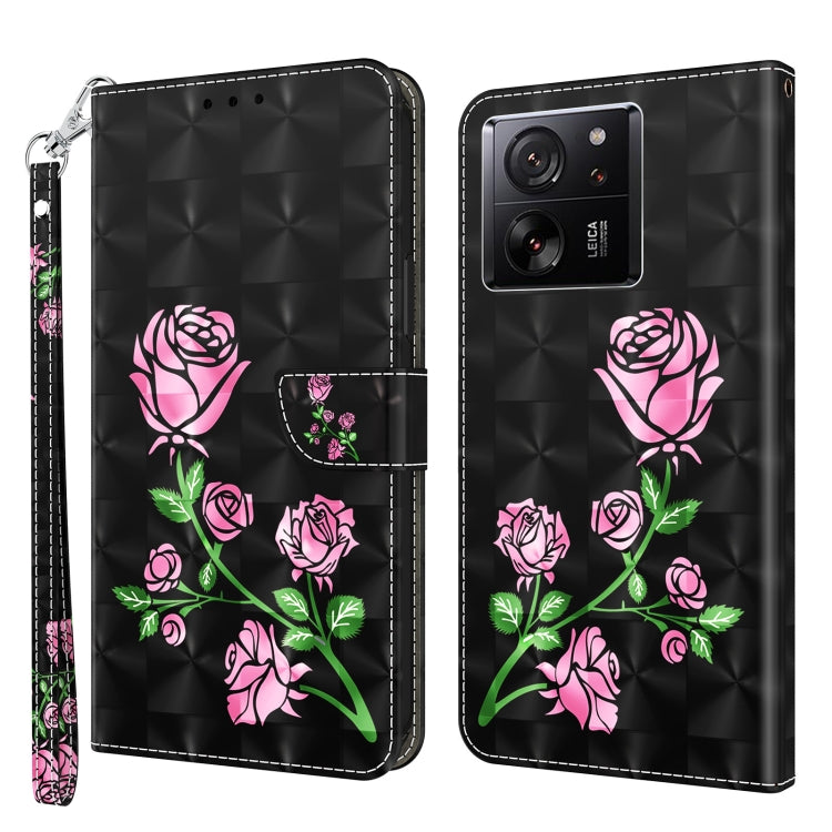 3D Painted Pattern Leather Phone Case, For Xiaomi Redmi Note 13 Pro+, For Xiaomi Redmi Note 13 Pro 5G, For Xiaomi 13T Pro, For Xiaomi 13 Ultra