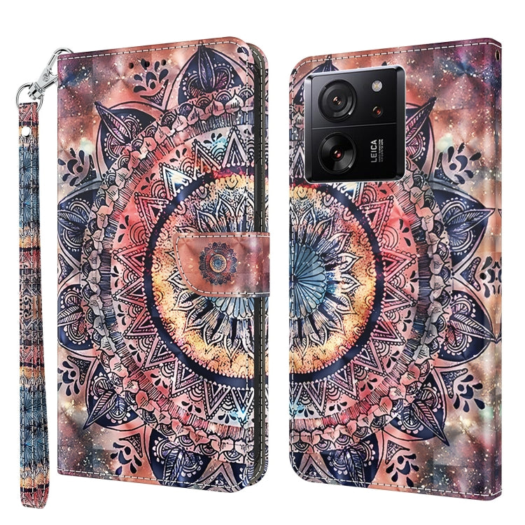 3D Painted Pattern Leather Phone Case, For Xiaomi Redmi Note 13 Pro+, For Xiaomi Redmi Note 13 Pro 5G, For Xiaomi 13T Pro, For Xiaomi 13 Ultra