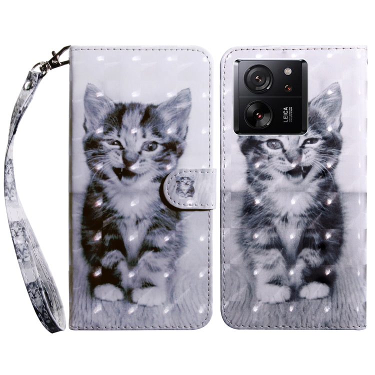 3D Painted Pattern Leather Phone Case, For Xiaomi Redmi Note 13 Pro+, For Xiaomi Redmi Note 13 Pro 5G, For Xiaomi 13T Pro, For Xiaomi 13 Ultra