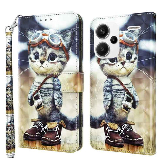3D Painted Pattern Leather Phone Case, For Xiaomi Redmi Note 13 Pro+, For Xiaomi Redmi Note 13 Pro 5G, For Xiaomi 13T Pro, For Xiaomi 13 Ultra