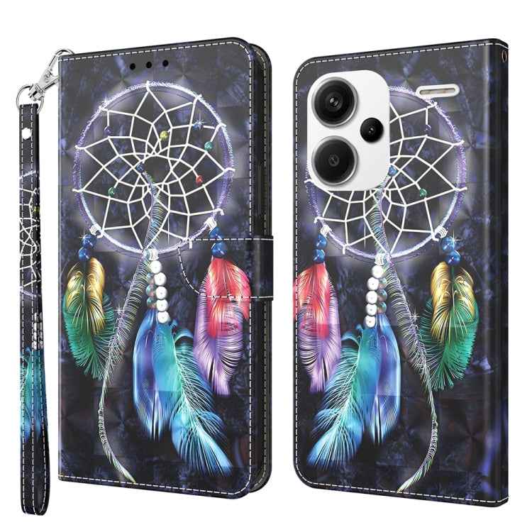 3D Painted Pattern Leather Phone Case, For Xiaomi Redmi Note 13 Pro+, For Xiaomi Redmi Note 13 Pro 5G, For Xiaomi 13T Pro, For Xiaomi 13 Ultra
