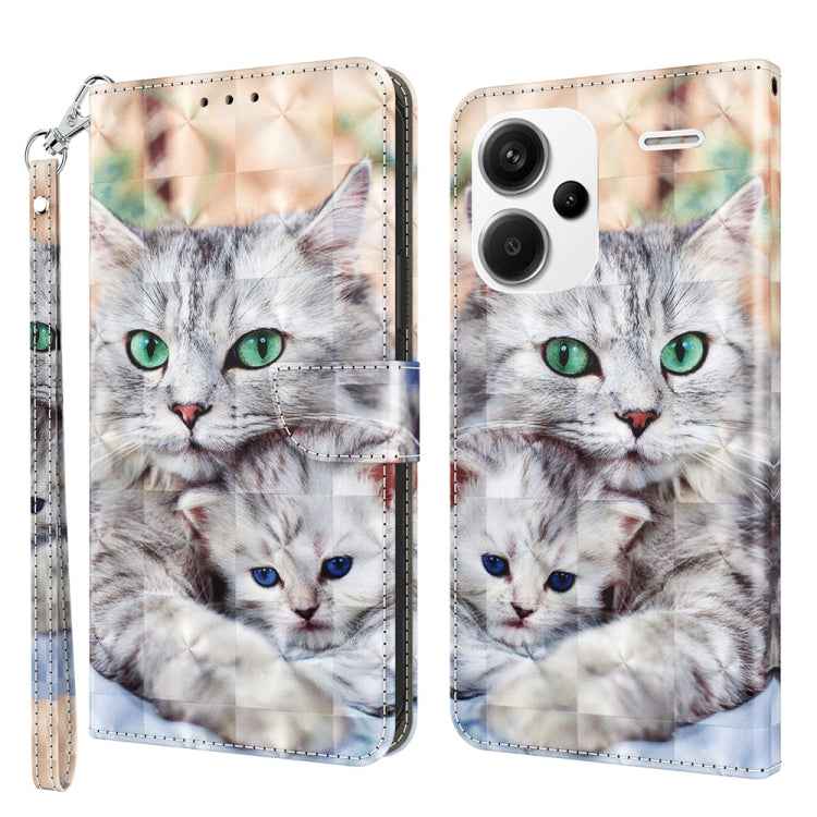 3D Painted Pattern Leather Phone Case, For Xiaomi Redmi Note 13 Pro+, For Xiaomi Redmi Note 13 Pro 5G, For Xiaomi 13T Pro, For Xiaomi 13 Ultra