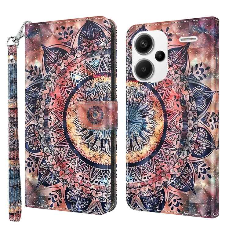 3D Painted Pattern Leather Phone Case, For Xiaomi Redmi Note 13 Pro+, For Xiaomi Redmi Note 13 Pro 5G, For Xiaomi 13T Pro, For Xiaomi 13 Ultra