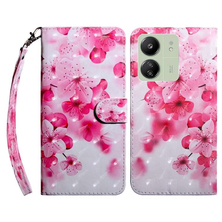 3D Painted Pattern Leather Phone Case, For Xiaomi Redmi A3, For Xiaomi Redmi Note 13 4G, For Xiaomi Redmi Note 13 5G, For Xiaomi Redmi 13C