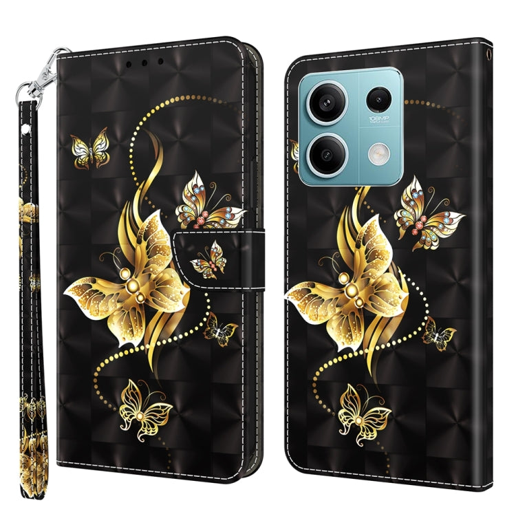 3D Painted Pattern Leather Phone Case, For Xiaomi Redmi A3, For Xiaomi Redmi Note 13 4G, For Xiaomi Redmi Note 13 5G, For Xiaomi Redmi 13C