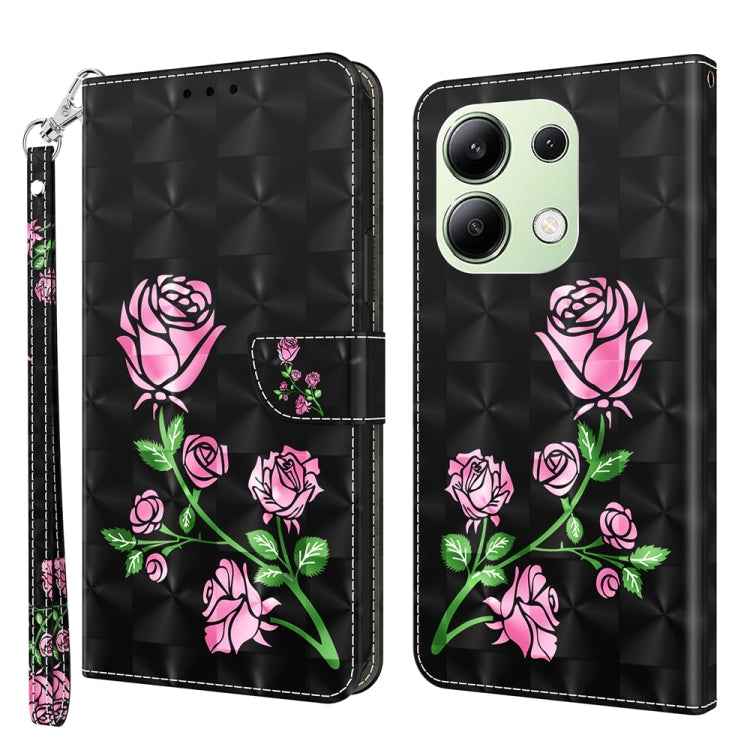 3D Painted Pattern Leather Phone Case, For Xiaomi Redmi A3, For Xiaomi Redmi Note 13 4G, For Xiaomi Redmi Note 13 5G, For Xiaomi Redmi 13C