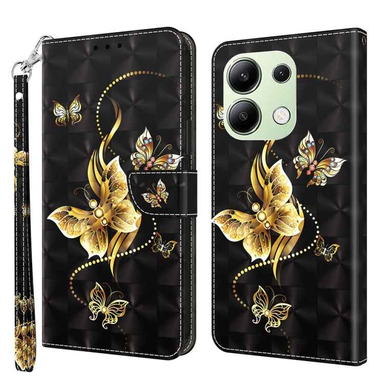 3D Painted Pattern Leather Phone Case, For Xiaomi Redmi A3, For Xiaomi Redmi Note 13 4G, For Xiaomi Redmi Note 13 5G, For Xiaomi Redmi 13C