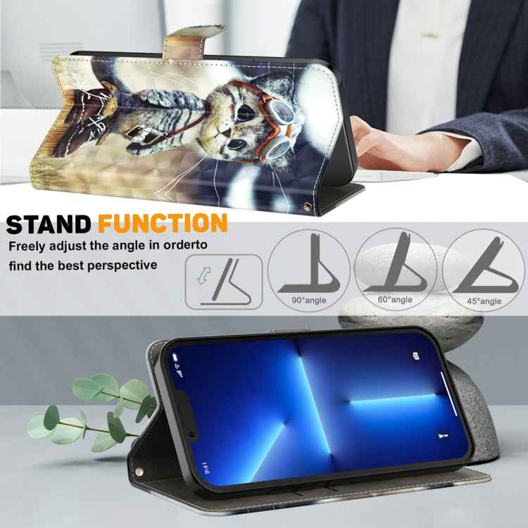 3D Painted Pattern Leather Phone Case, For Xiaomi Redmi A3, For Xiaomi Redmi Note 13 4G, For Xiaomi Redmi Note 13 5G, For Xiaomi Redmi 13C
