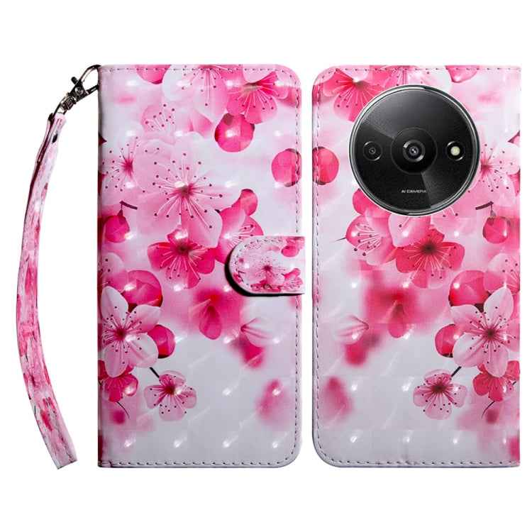 3D Painted Pattern Leather Phone Case, For Xiaomi Redmi A3, For Xiaomi Redmi Note 13 4G, For Xiaomi Redmi Note 13 5G, For Xiaomi Redmi 13C