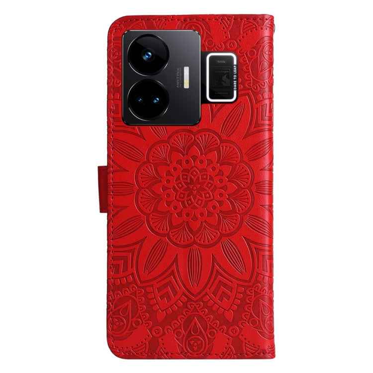 Embossed Sunflower Leather Phone Case, For Realme GT Neo 5 5G / GT3