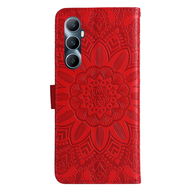Embossed Sunflower Leather Phone Case, For Realme C65 4G, For Realme C55, For Realme GT Neo 5 5G / GT3