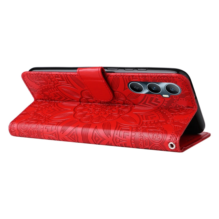 Embossed Sunflower Leather Phone Case, For Realme C65 4G, For Realme C55, For Realme GT Neo 5 5G / GT3